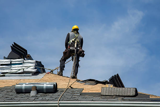 Professional Roofing technician working in Adamsburg, PA